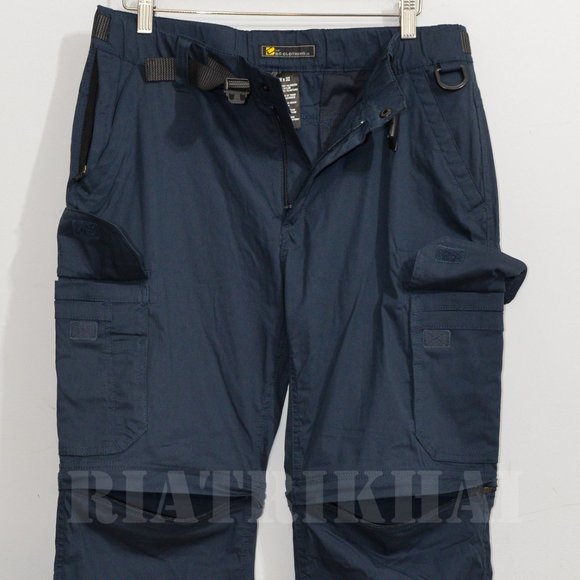 BC Clothing Men's Convertible Pants NAVY - Picture 4 of 7